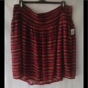 Old Navy Striped Mini Skirt - Multi - XL - NWT